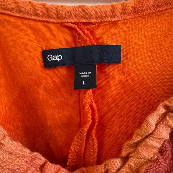 Gap Orange & Pink Gradient Maxi Dress - Picture 3 of 3